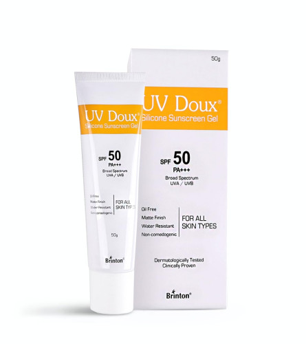 Brinton Healthcare Uvdoux Face & Body Sunscreen Gel With Spf 50 Pa+++ In Matte Finish