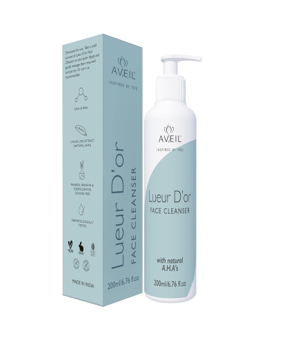 AVEIL Lueur D'or Face Cleanser With Caviar Lime Extract For Smooth & Youthful Skin