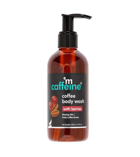 mCaffeine Coffee Body Wash with Berries | De-Tan & Deep Cleansing Shower Gel