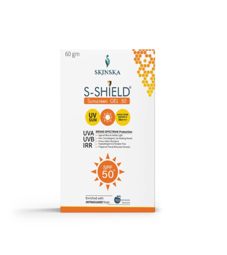 SKINSKA NATURALS - S-Shield Matte Sunscreen Gel with SPF 50, PA+++