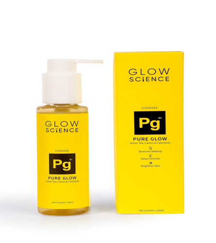 Glow Science Pure Glow Face Wash - With Green Tea, Aloe Vera & 5 Fruits Extract
