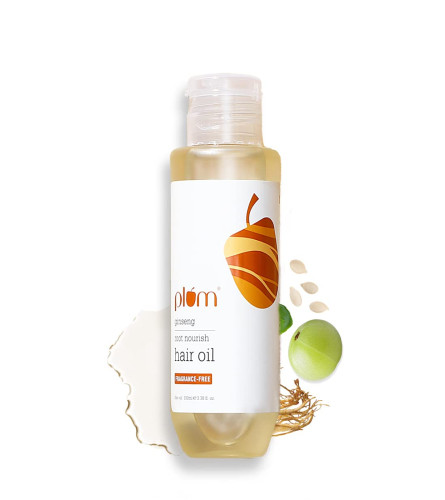 Plum Ginseng Root Pre-Shampoo Oil With Amla & Almond | For Hair Growth & Controls