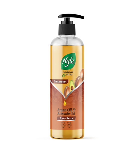 Nyle Natural & Pure Shampoo For Frizz Free Hair, With Goodness Of Argan Oil & Avocado Oil
