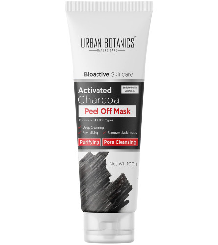 UrbanBotanics Activated Charcoal Peel Of Mask For Men & Women