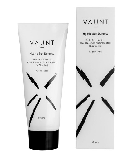 VAUNT Sunscreen Lotion - Hybrid Sun Defence Cream SPF 55+ PA++++ Broad Spectrum