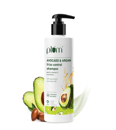 Champú Control del Frizz con Ciruela Aguacate y Argán para Cabello Rizado y Encrespado