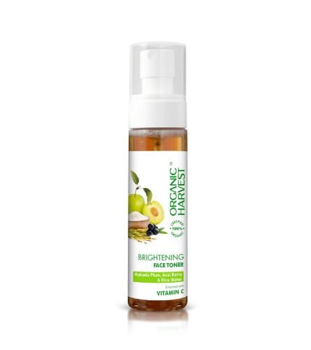 Tónico facial iluminador Organic Harvest para una piel brillante y sin imperfecciones