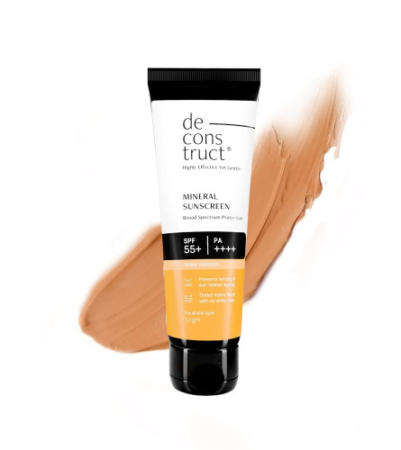 Protector solar mineral teñido Deconstruct SPF 55+ y PA++++