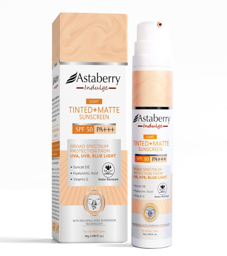 Astaberry Indulge Protector solar mate teñido SPF 50 PA+++
