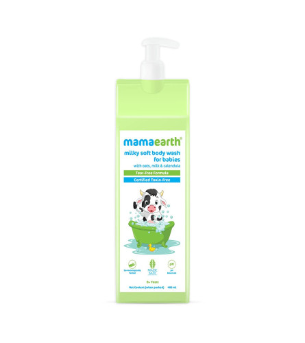 Mamaearth Milky Soft Body Wash For Babies With Oats, Milk And Calendula