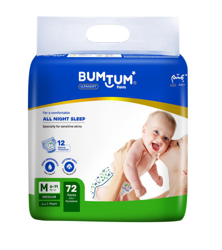 Bumtum Baby Diaper Pants with Double Layer Leakage Protection 72 Count Online - Epakira