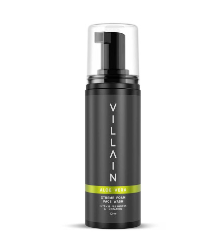 Jabón facial en espuma Villain Xtreme con aloe vera | 100 ml (paquete de 2) envío gratis