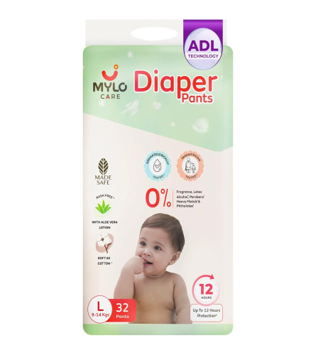 Mylo Care Baby Diaper Pants Large (L) Size Online - Epakira