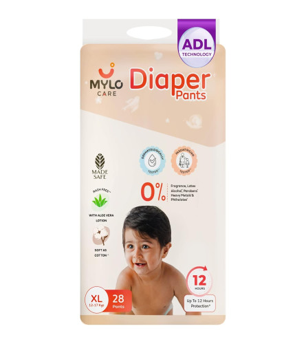 Mylo Care Baby Diaper Pants X-Large (XL) Size Online - Epakira