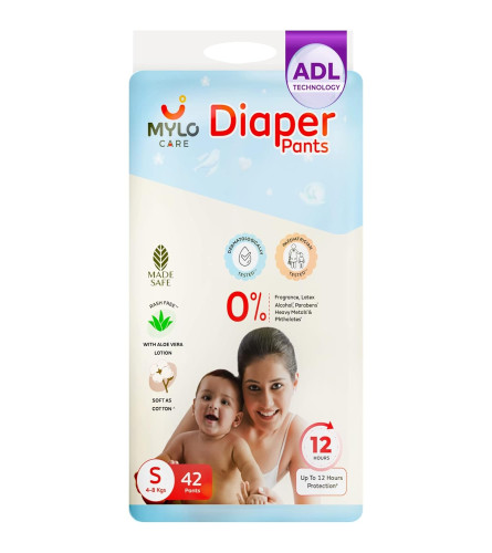 Mylo Care Baby Diaper Pants Small (S) Size (42 Count) Online - Epakira