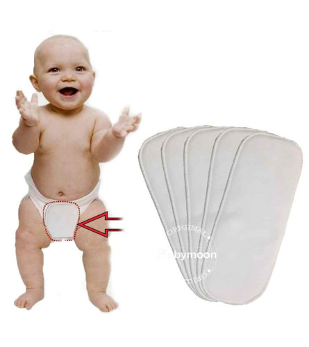 Babymoon Premium Microfiber Wet-free Reusable Washable Cloth Diaper Inserts Nappy Online - Epakira