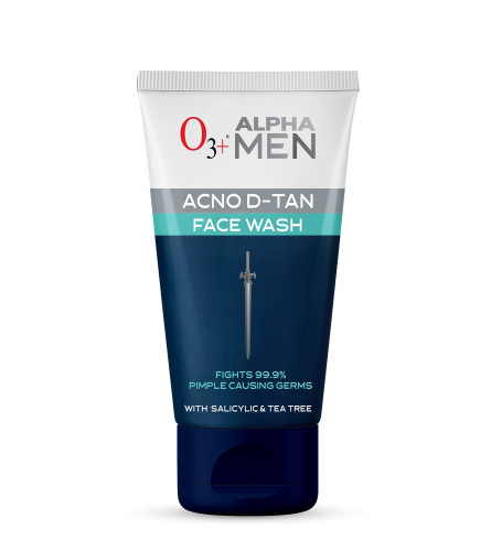 O3+ ALPHA MEN Acno D-TAN lavado facial con árbol de té para pieles grasas | 100 g (paquete de 2) envío gratis