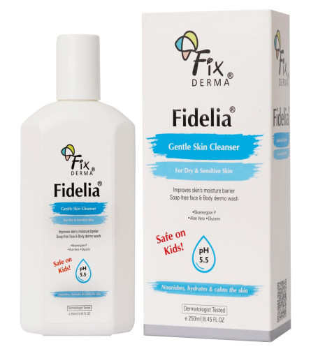 Fixderma Fidelia Gentle Skin Cleanser Gesichts- und Körperwaschmittel für trockene und empfindliche Haut 250 ml (Kostenloser Versand)