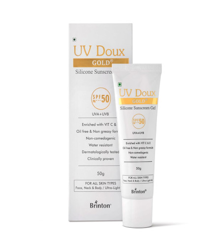 Brinton UV Doux Gold Gel Protector Solar Silicona SPF 50 pa+++