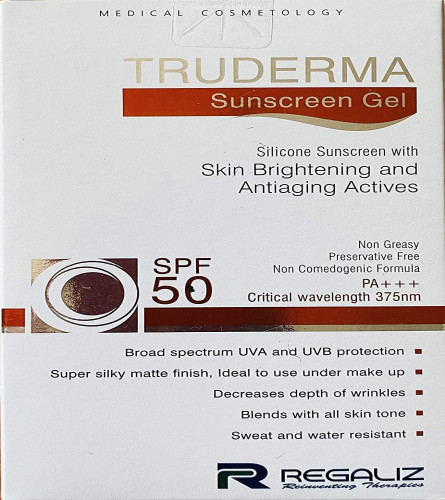 Regaliz Truderma Gel protector solar (SPF-50)