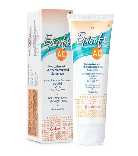 Glenmark Episoft AC Crema hidratante con protector solar, SPF 30+