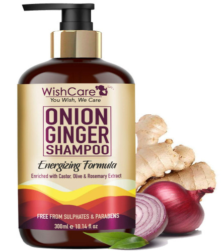 WishCare Champú Cebolla y Jengibre Controla la Caída del Cabello