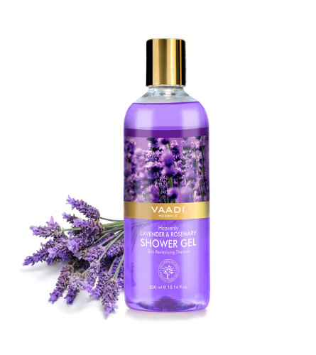 Gel de ducha Vaadi Herbals, lavanda celestial y romero