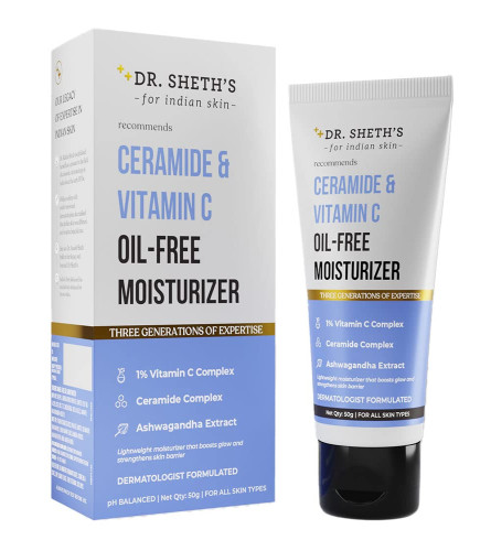 Hidratante sin aceite Dr. Sheth's con ceramida y vitamina C