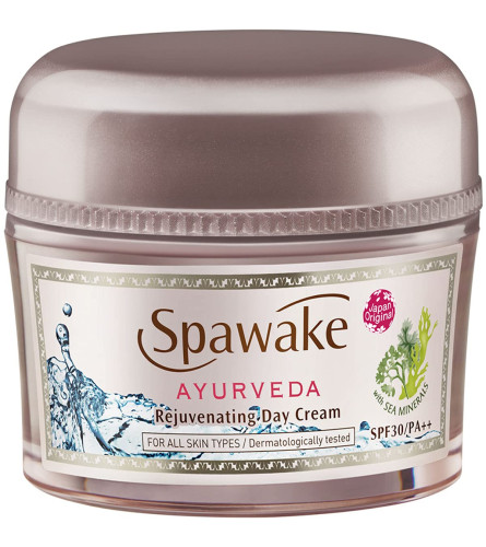Crema facial Spawake Ayurveda, crema de día rejuvenecedora SPF 30 PA++