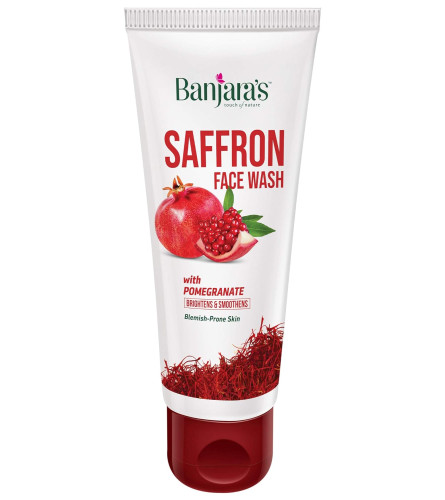 Banjaras Safran-Gesichtswaschmittel mit Granatapfelextrakten 100 gm (2er Pack) Kostenloser Versand