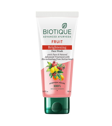 Detergente viso illuminante alla frutta Biotique| Ayurvedico e biologicamente