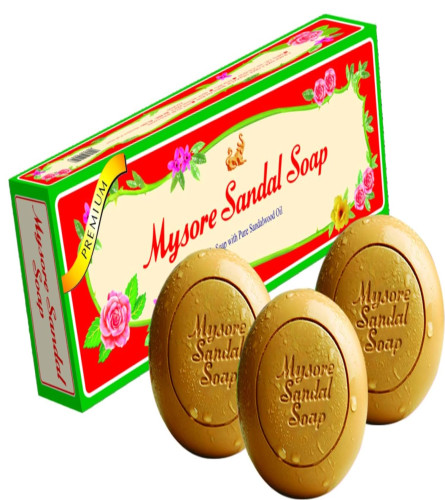 Mysore-Sandalenseife 150 gm (3er-Pack) Kostenloser Versand