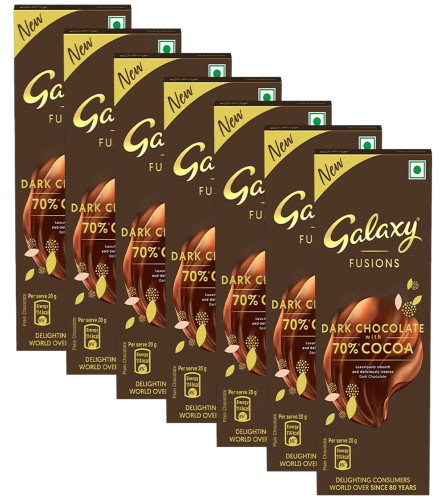 Galaxy Fusion dunkle Schokoladentafel 56 gm (7er-Pack)