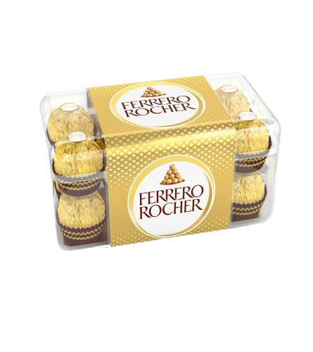 Ferrero Rocher, Exquisite Hazelnut and Milk Chocolate Premium Gift Box, 16 pieces (200 g) ( Free Shipping )