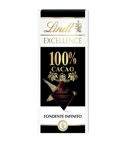 Lindt Excellence 100% Cacao Dark Chocolate Bar 50g (Free Shipping)