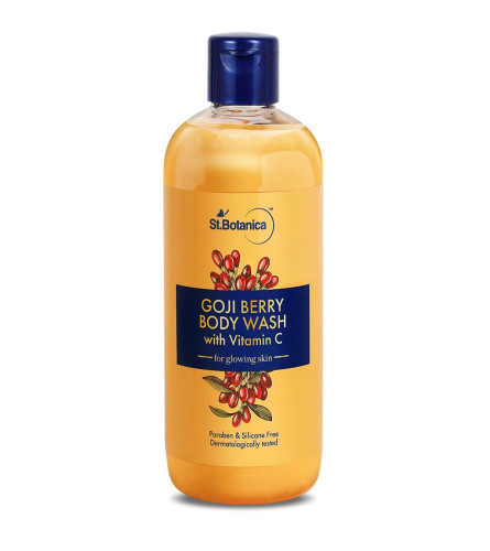 St.Botanica Goji Berry Vitamin C Body Wash, 300ml with Goji Berry, Niacinamide & Dragonfruit for Fresh & Glowing Skin | For Dry or Oily Skin | For Women & Men | No Parabens | Cruelty Free & Vegan (Free Shipping)