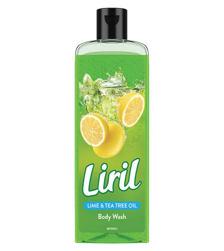 Liril Lemon & Tea Tree Body Wash, 250ml, Refreshing Liquid Shower Gel for Bathing for Men & Women, Refresh and Rejuvenate with Liril Body Wash (Free Shipping)