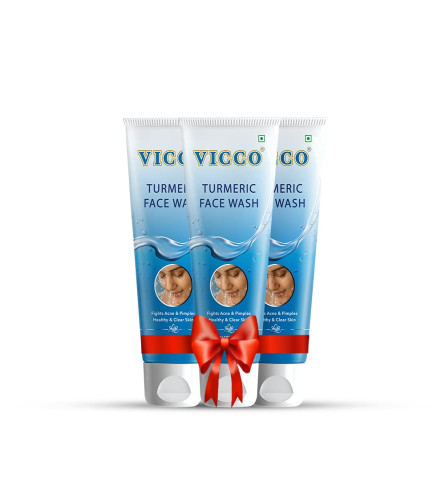 Vicco Kurkuma-Gesichtswaschmittel 70 gm (3er Pack) Kostenloser Versand