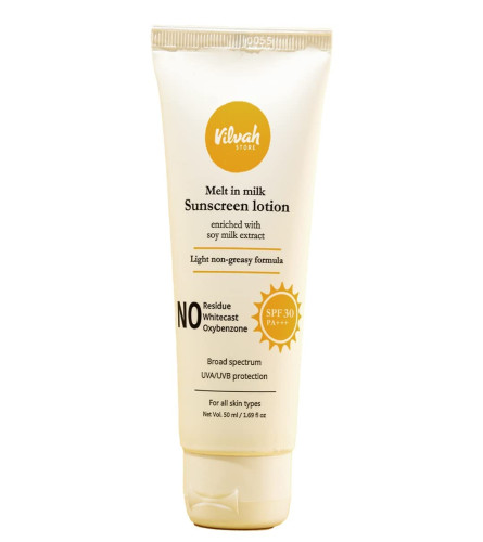 Protector solar de leche derretida Vilvah | SPF 30 PA+++