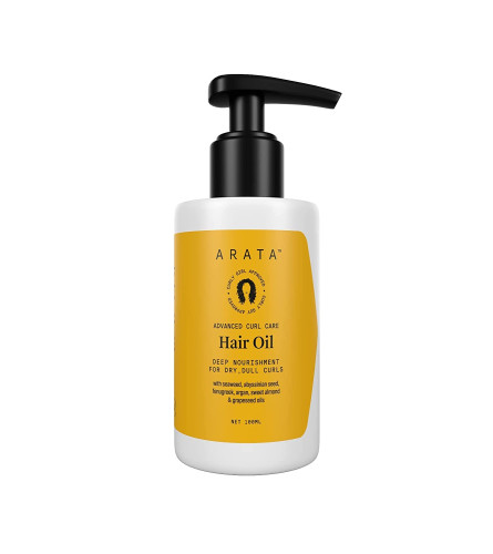 Aceite para el cabello Arata Advanced Curl Care (3.4 fl oz) con 14 aceites potentes | Para rizos secos y opacos |
