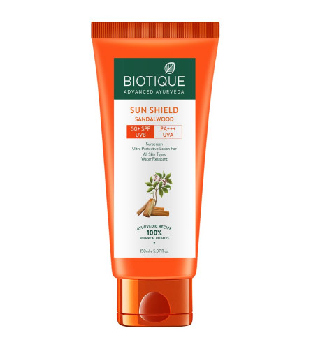Biotique Bio Sandalwood Sunscreen Ultra Soothing Face Lotion, SPF 50+ 150ml