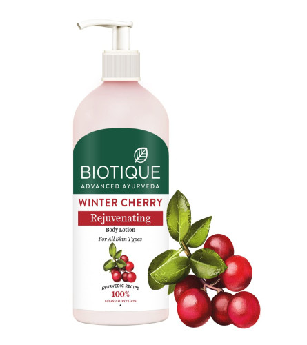 Biotique Winter Cherry Rejuvenating Body Lotion 300ml - free shipping