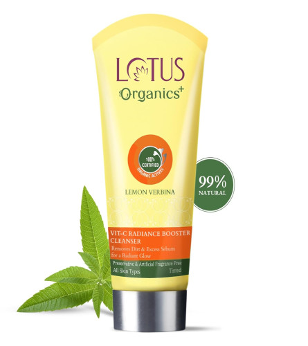 Lotus Organics+ Vitamin C Radiance Booster Face Cleanser 100gm - free ship