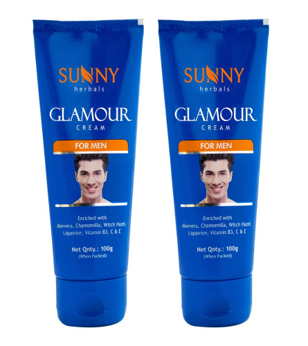 Sunny Herbals Glamour Cream To Moisturize & Reduce Dark Spots 100 gm (Pack of 2)