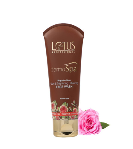 Lotus Professional DermoSpa Bulgarian Rose Glow & Brightening Enhancing Face Wash 80 gm - free ship