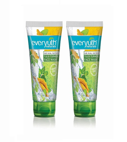 Everyuth Naturals Anti Acne, Anti Marks Tulsi Turmeric Face Wash 150 gm x 2 pack