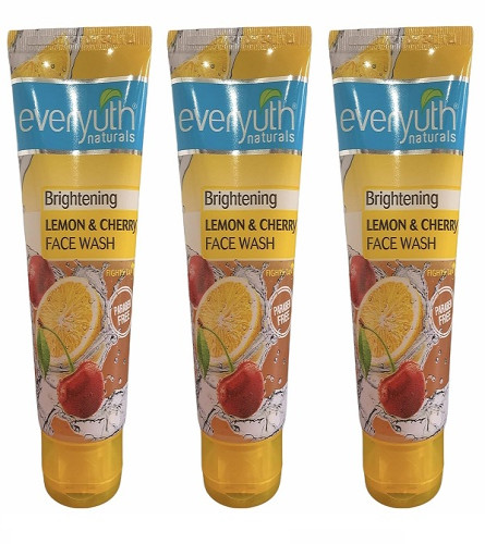EverYuth Naturals Lemon & Cherry Face Wash 50GM pack of 3 - free shipping