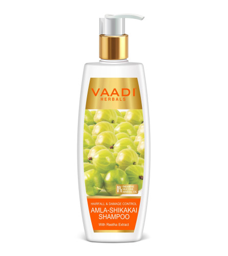 Vaadi Herbals Hairfall And Damage Control Amla Shikakai Shampoo 350 ml