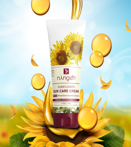 Ningen Sunflower Sunscreen SPF 30 100gm - free shipping