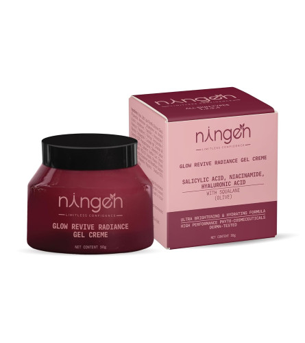 Ningen Glow Revive Radiance Gel Face Cream 50 gm - free shipping
